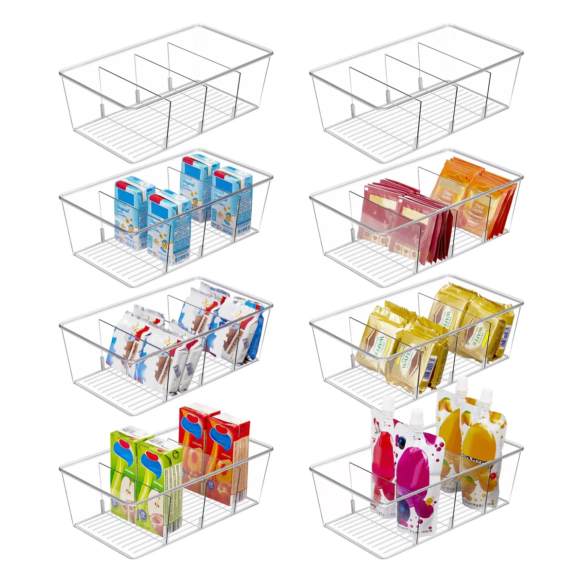 Vtopmart 8 Pack Food Storage Organizer Bins
