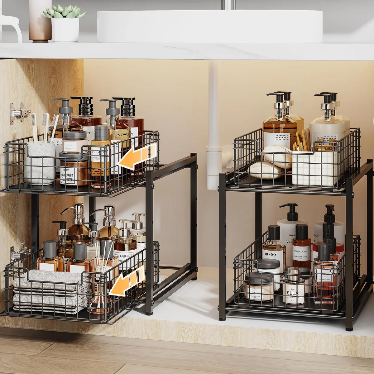 SILUB Under Sink Organizer